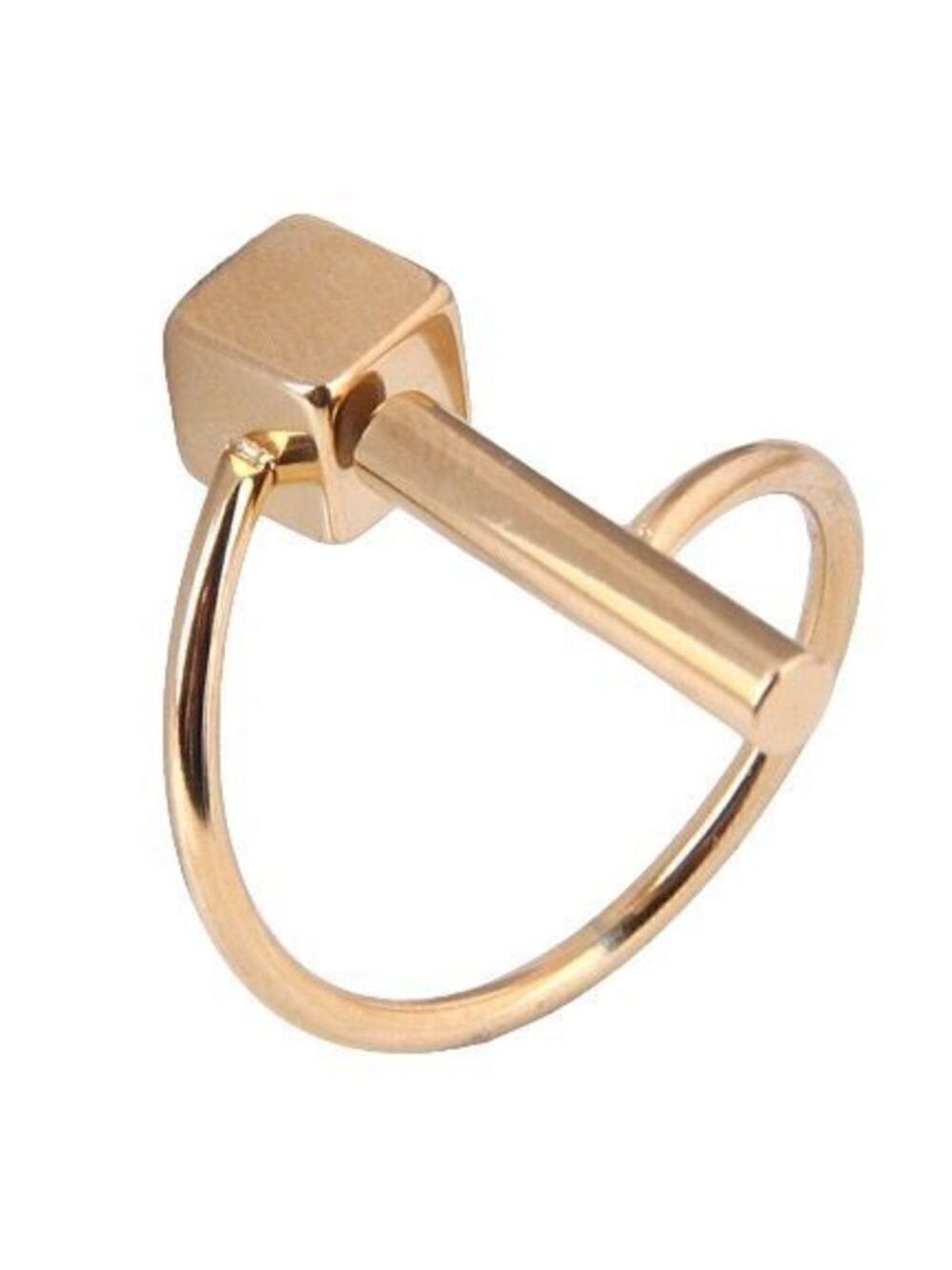 Fashion Stainless Steel Simple Vertical Strip Rubik's Cube size 6